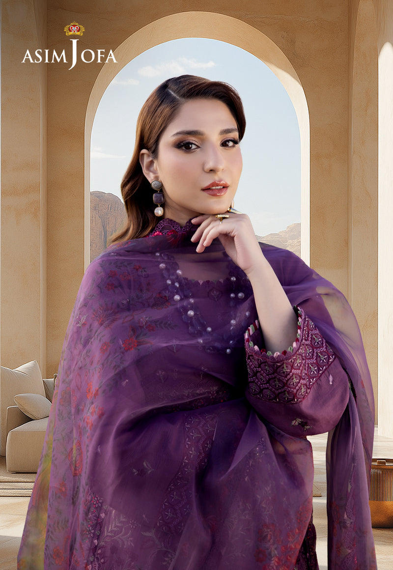 AJELL-18 EMBROIDERED LAWN 3 PCS