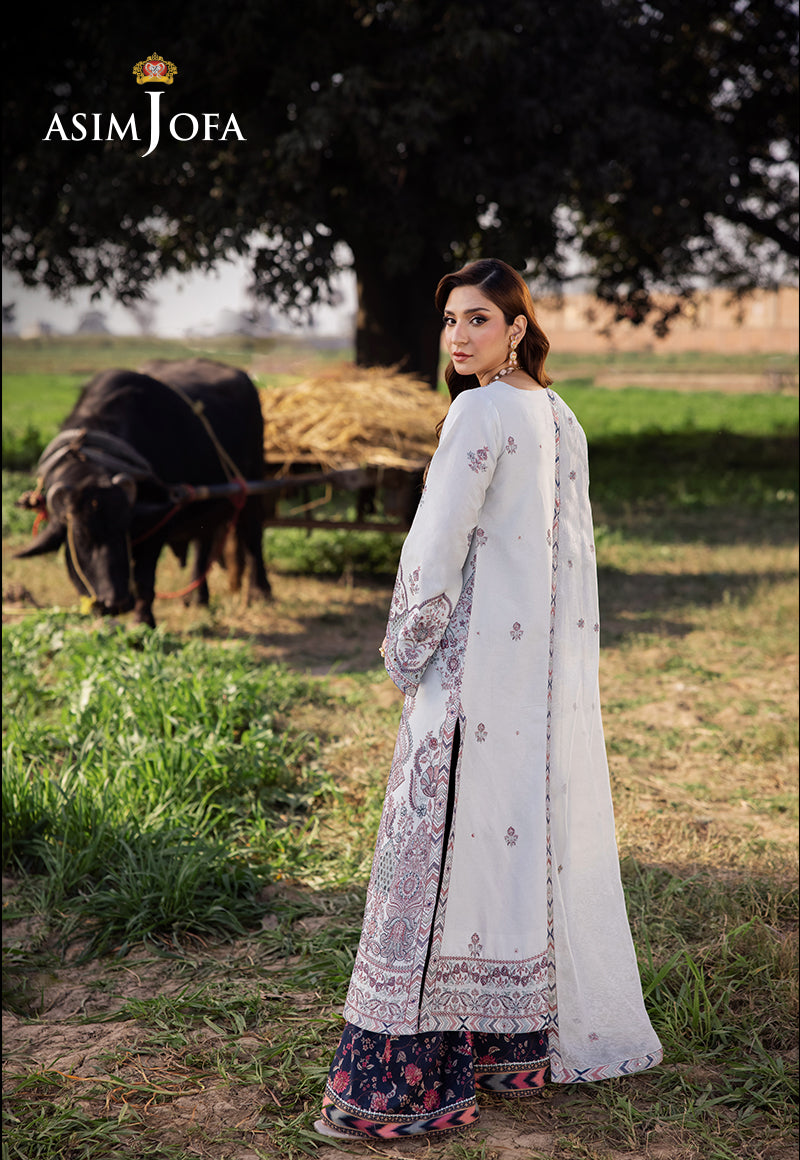 AJELLB-10 EMBROIDERED LAWN STITCHED 3 PCS