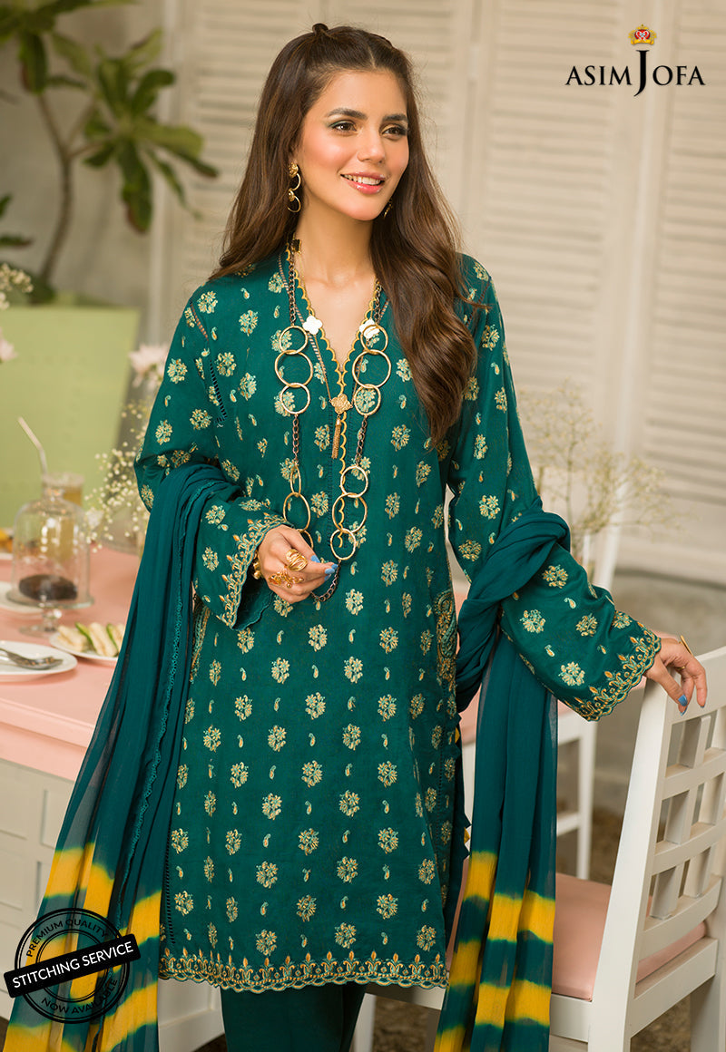 AJES-18 EMBROIDERED 3 PCS