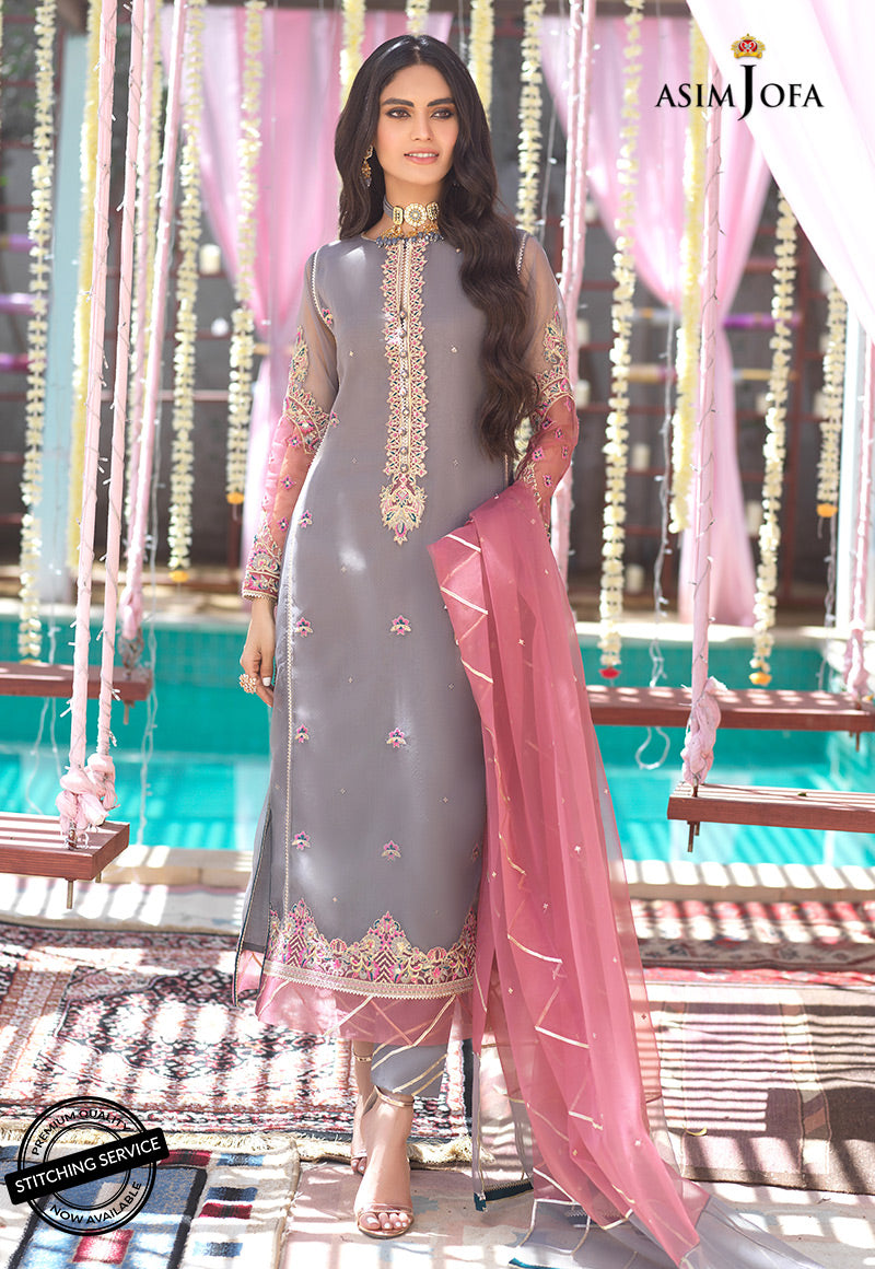 AJSE-04 EMBROIDERED CHIFFON 3 PCS
