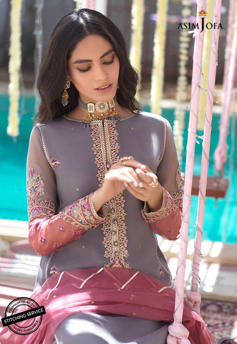 AJSE-04 EMBROIDERED CHIFFON 3 PCS