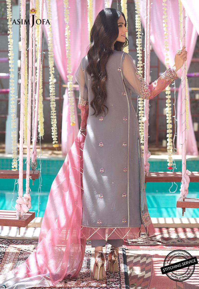 AJSE-04 EMBROIDERED CHIFFON 3 PCS