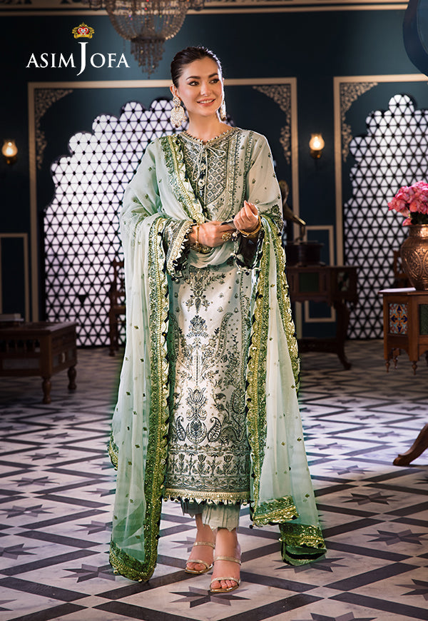AJFI-28 EMBROIDERED LAWN 3 PCS