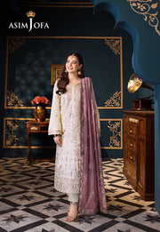 AJFILEB-15 EMBROIDERED LAWN STITCHED 3 PCS