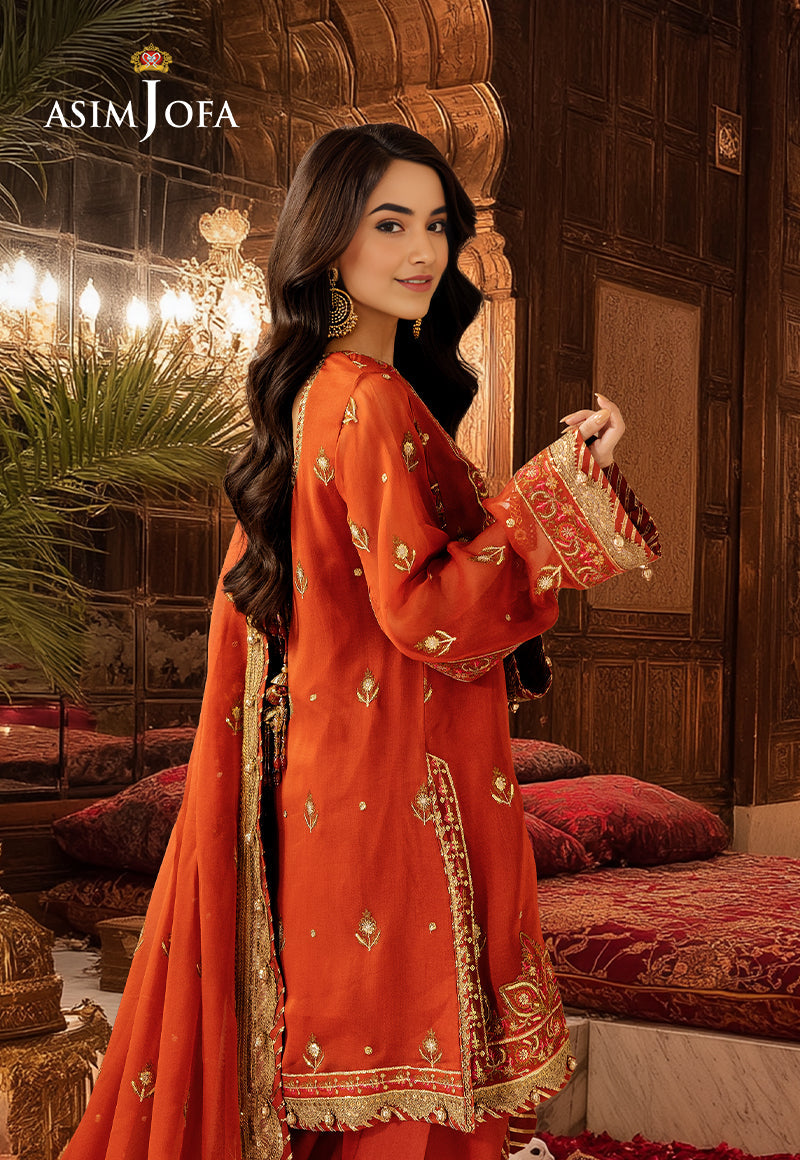 AJHE-10 EMBROIDERED CHIFFON 3 PCS