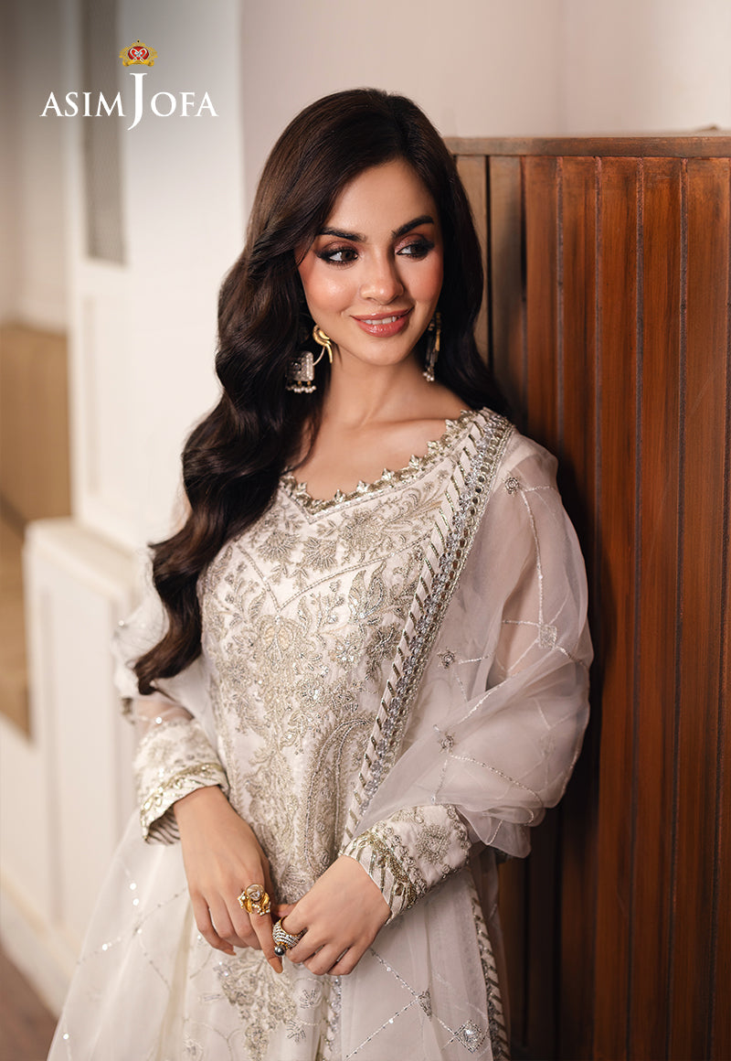 AJHED-03 EMBROIDERED ORGANZA Stitched 3 PCS