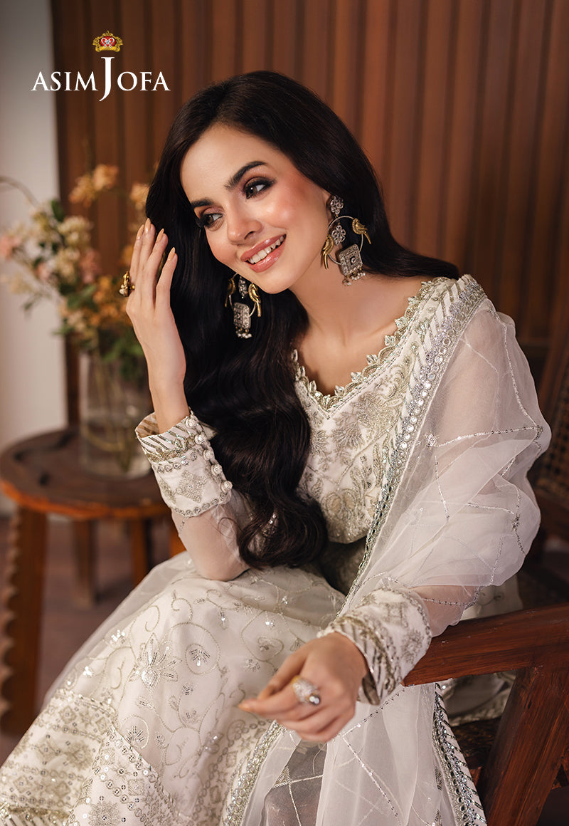 AJHE-03 EMBROIDERED ORGANZA 3 PCS