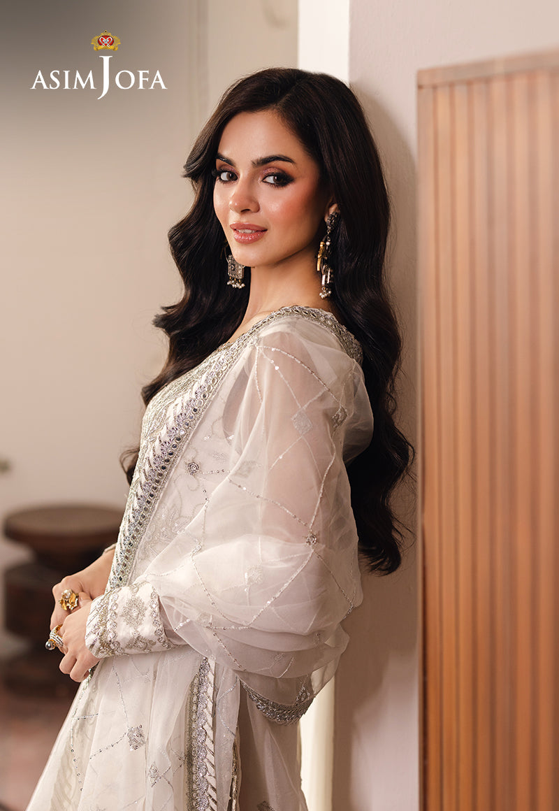 AJHE-03 EMBROIDERED ORGANZA 3 PCS