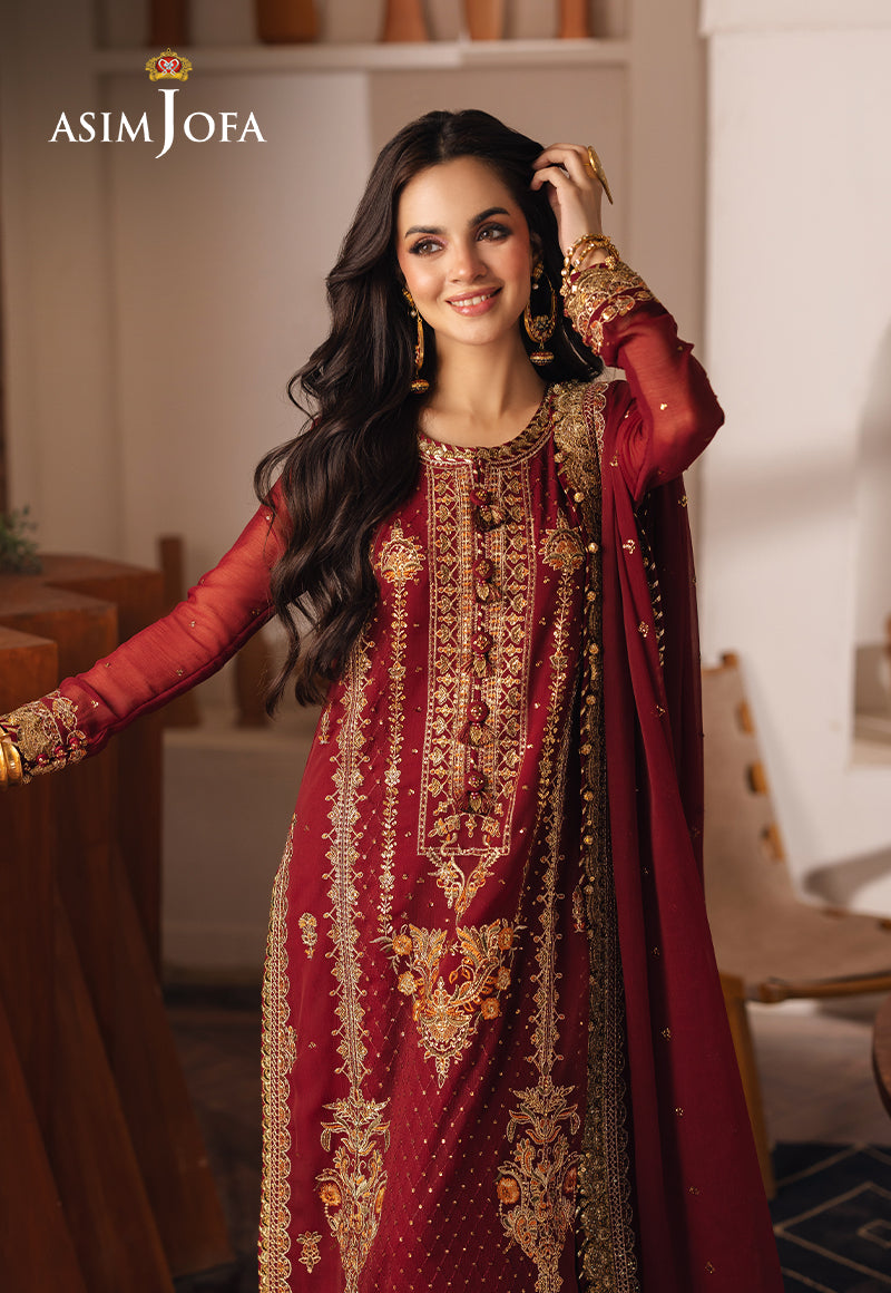 AJHE-02 EMBROIDERED CHIFFON 3 PCS
