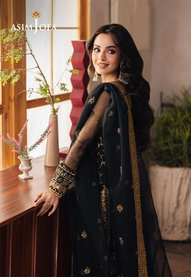 AJHE-04 EMBROIDERED ORGANZA 3 PCS
