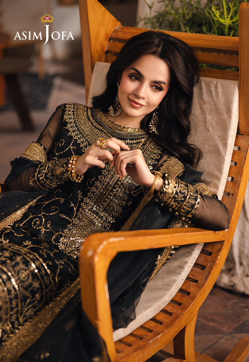 AJHE-04 EMBROIDERED ORGANZA 3 PCS