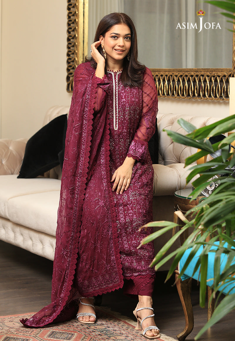 AJHJ-07 EMBROIDERED CHIFFON 3 PCS