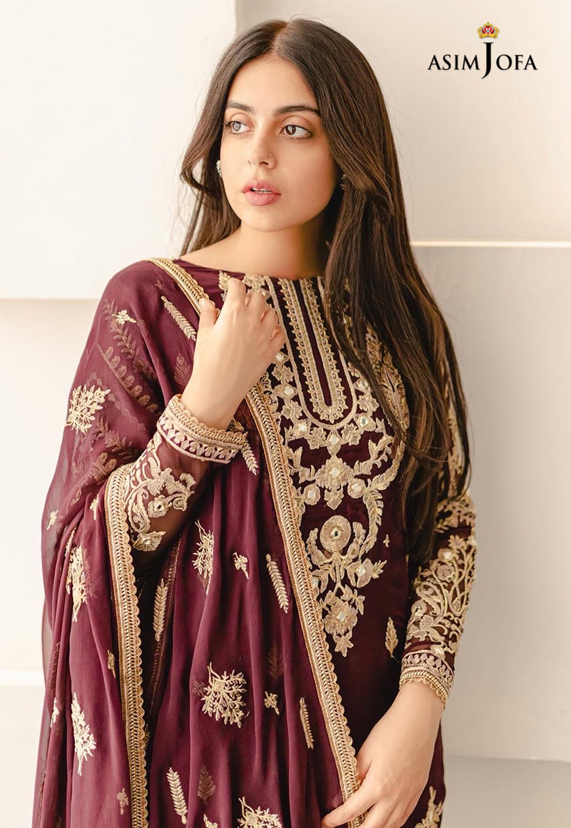 AJHJ-11 EMBROIDERED CHIFFON 3 PCS