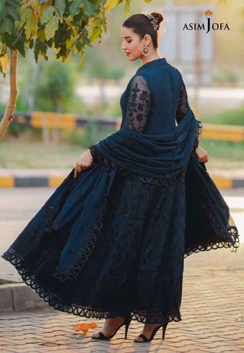 AJHJ-12 EMBROIDERED CHIFFON 3 PCS