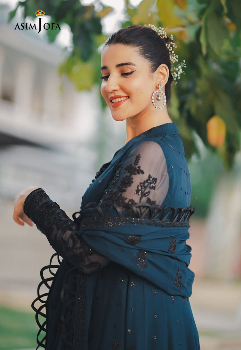 AJHJ-12 EMBROIDERED CHIFFON 3 PCS