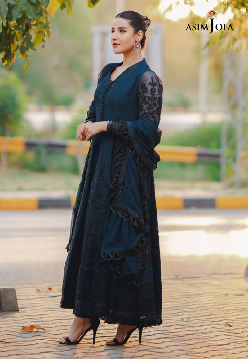 AJHJ-12 EMBROIDERED CHIFFON 3 PCS
