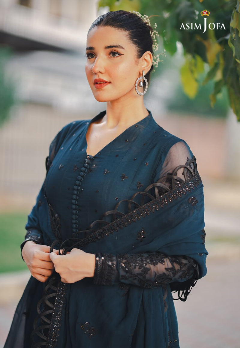 AJHJ-12 EMBROIDERED CHIFFON 3 PCS