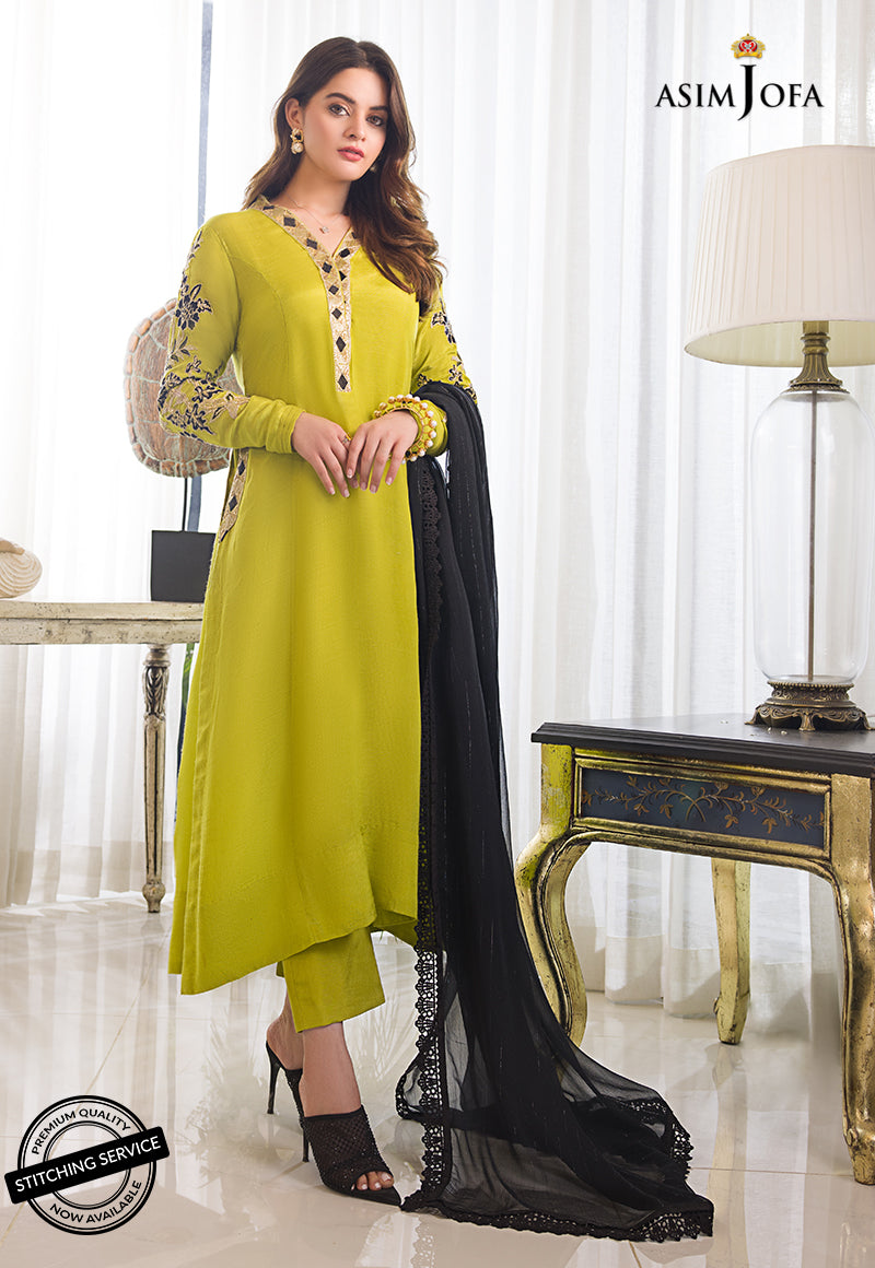 AJMR-05 EMBROIDERED VELVET 3 PCS