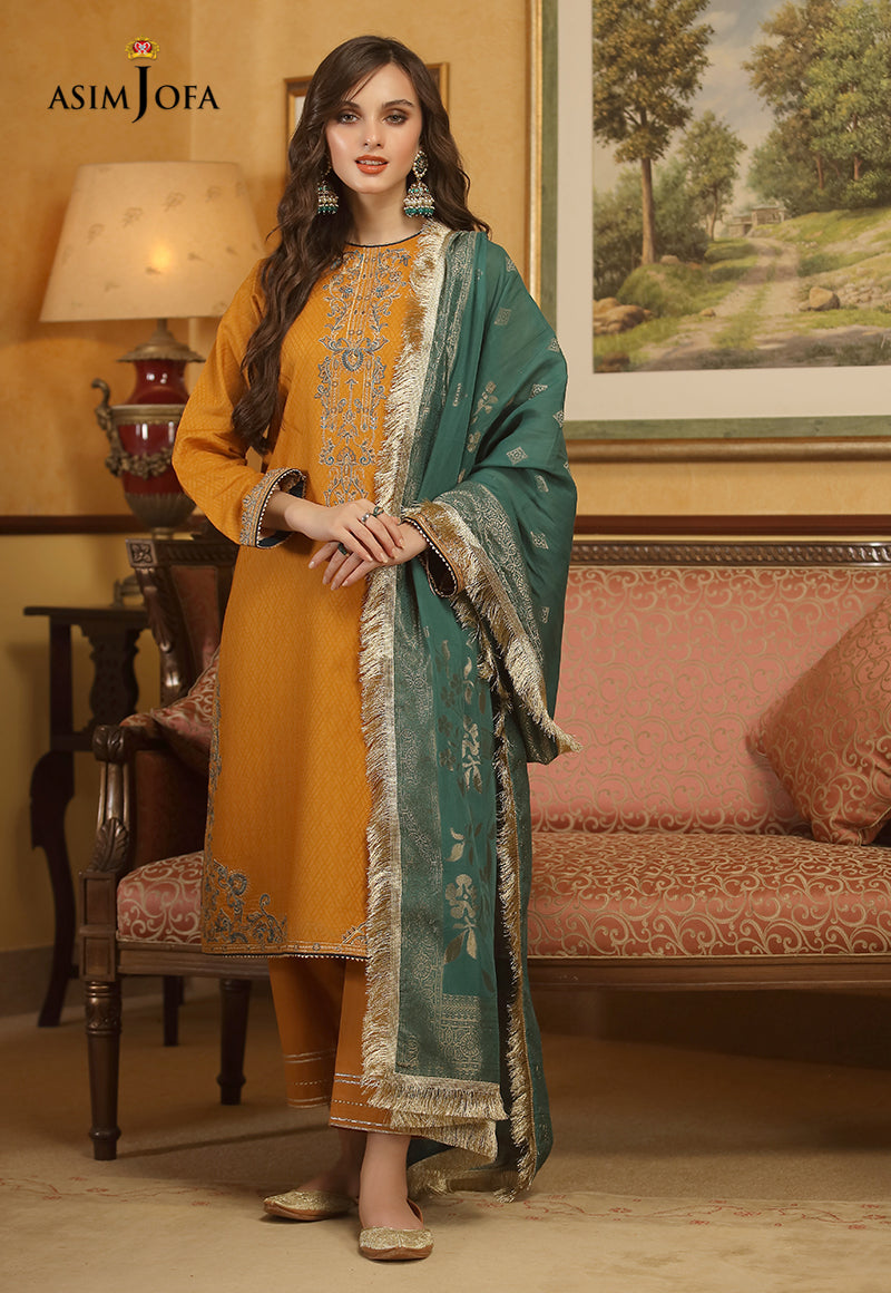 AJJD-03 EMBROIDERED SELF-JACQUARD 3 PCS