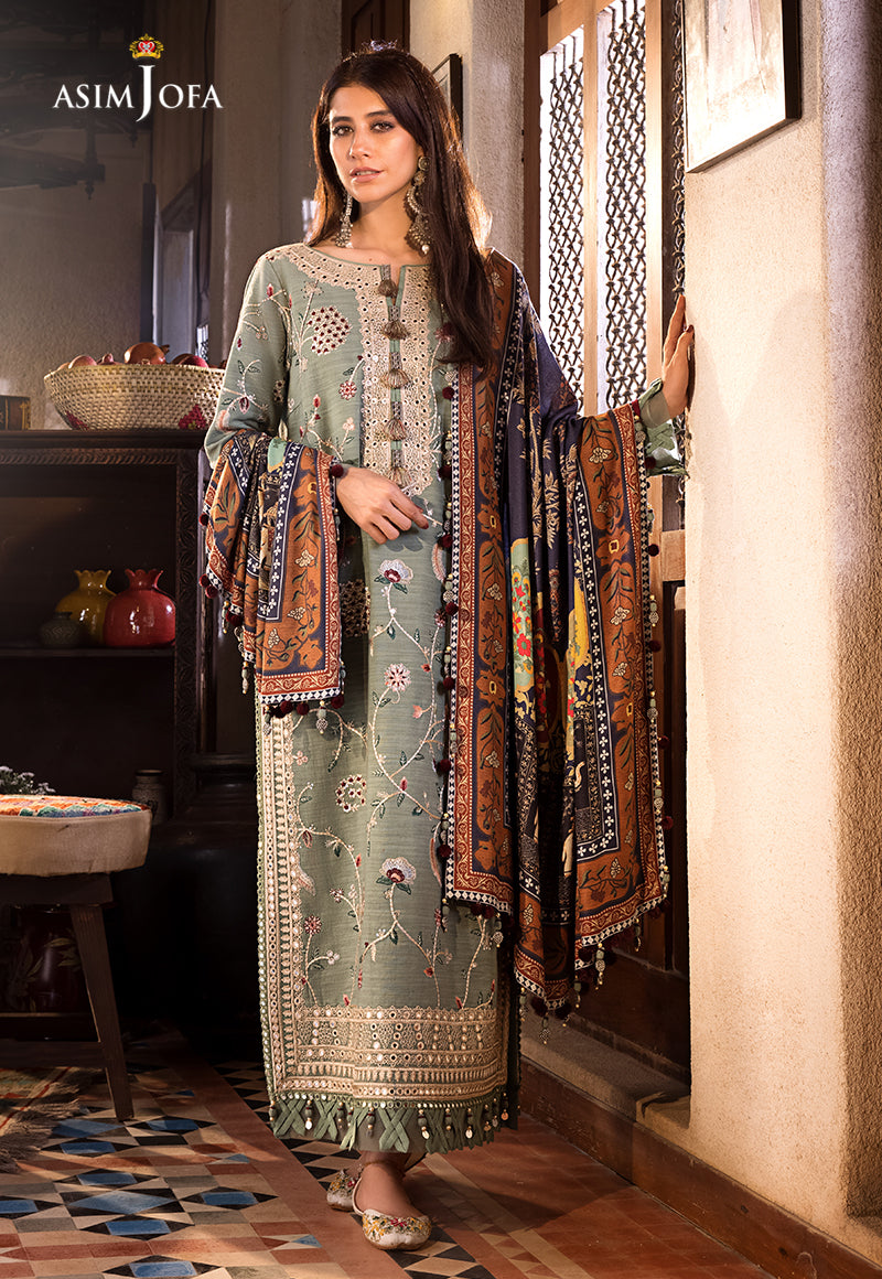 Ajso-93 Unstitched Dupatta 1 Pc Dupatta
