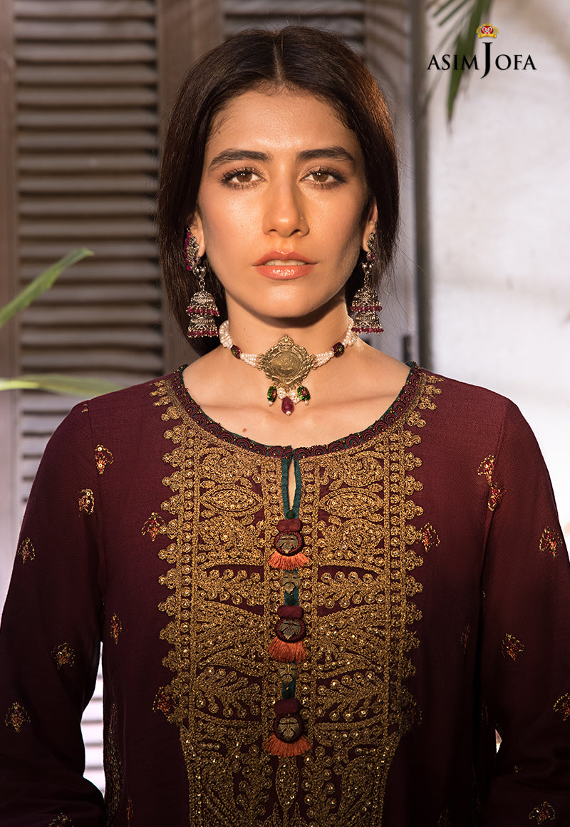 AJK-04 EMBROIDERED COTTON SLUB CROSSHATCH 3 PCS