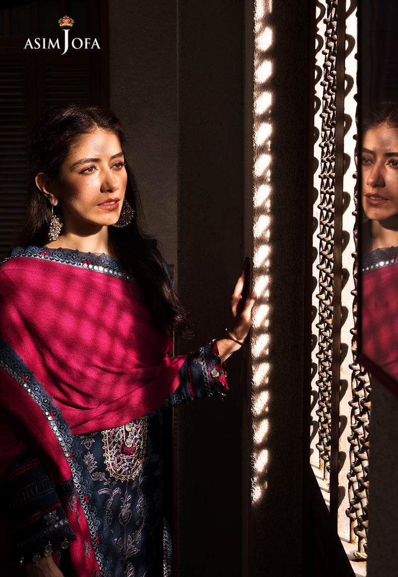 AJK-06 EMBROIDERED COTTON SLUB CROSSHATCH 3 PCS