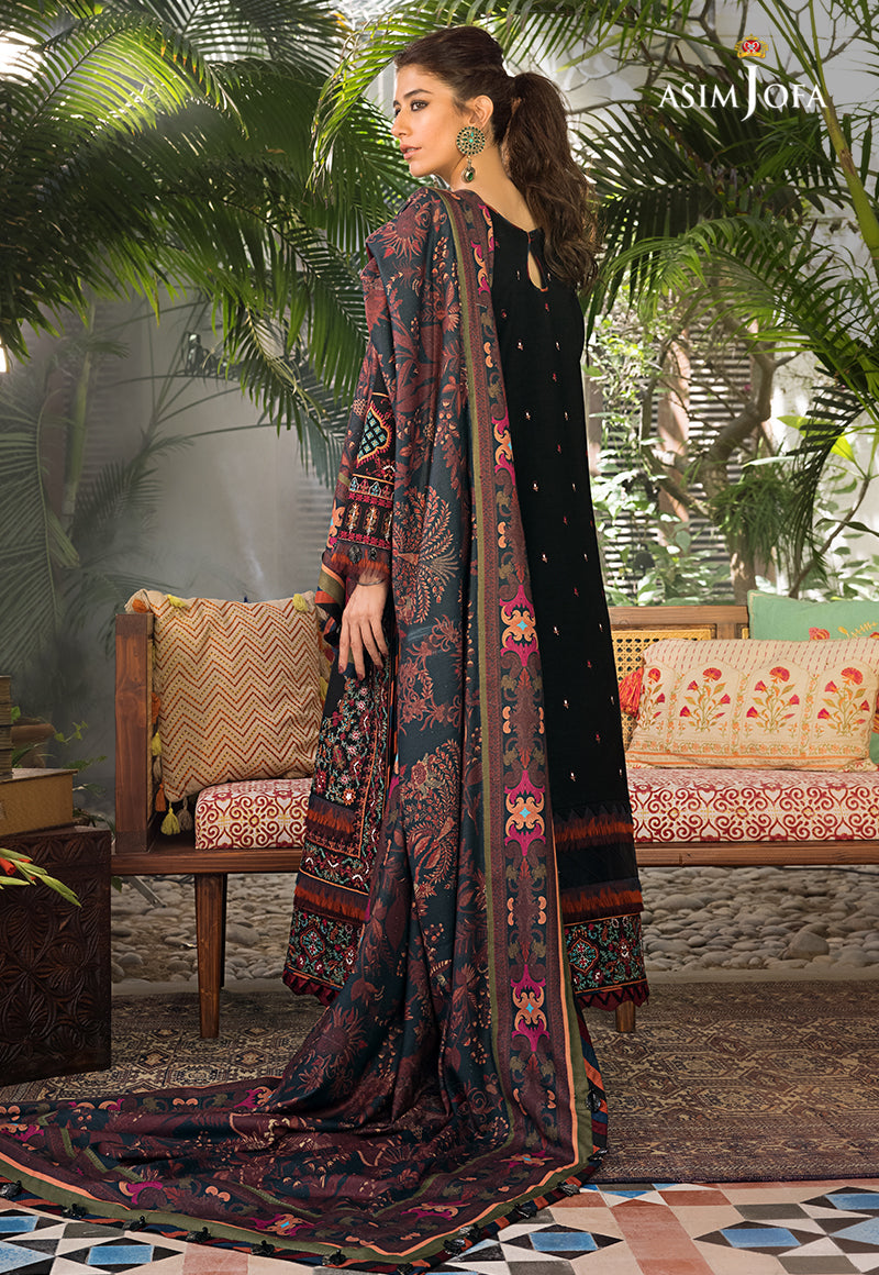 AJK-11 EMBROIDERED COTTON SLUB CROSSHATCH 3 PCS