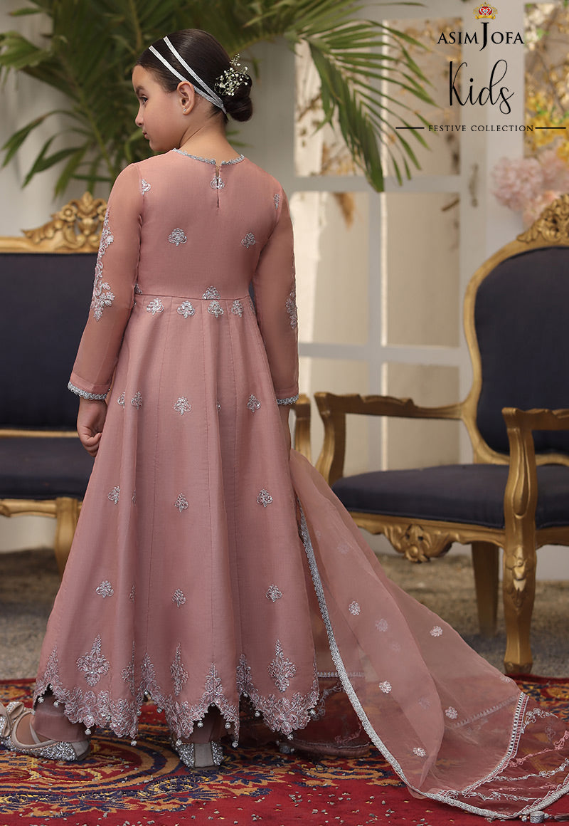 AJKF-03 EMBROIDERED ORGANZA 3 PCS