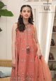 Ajkf-06 Embroidered Organza 3 Pcs