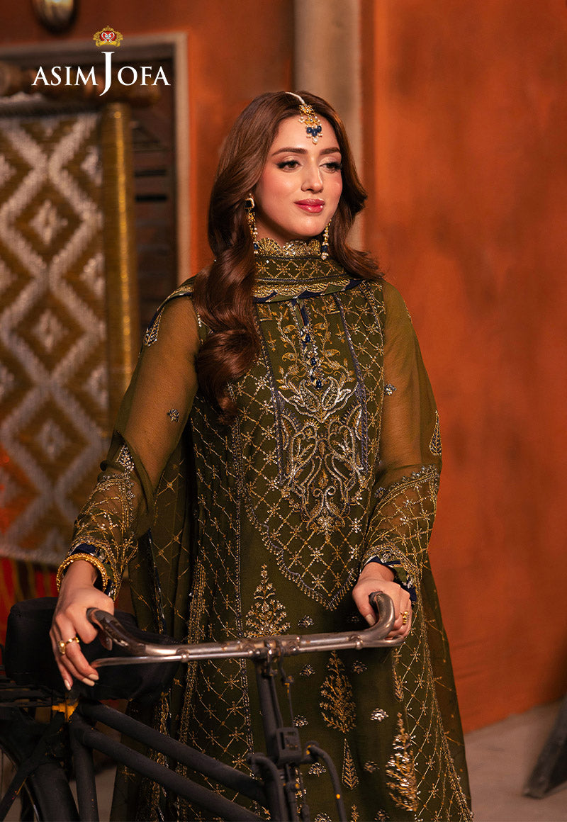 AJKK-16 EMBROIDERED CHIFFON 3 PCS