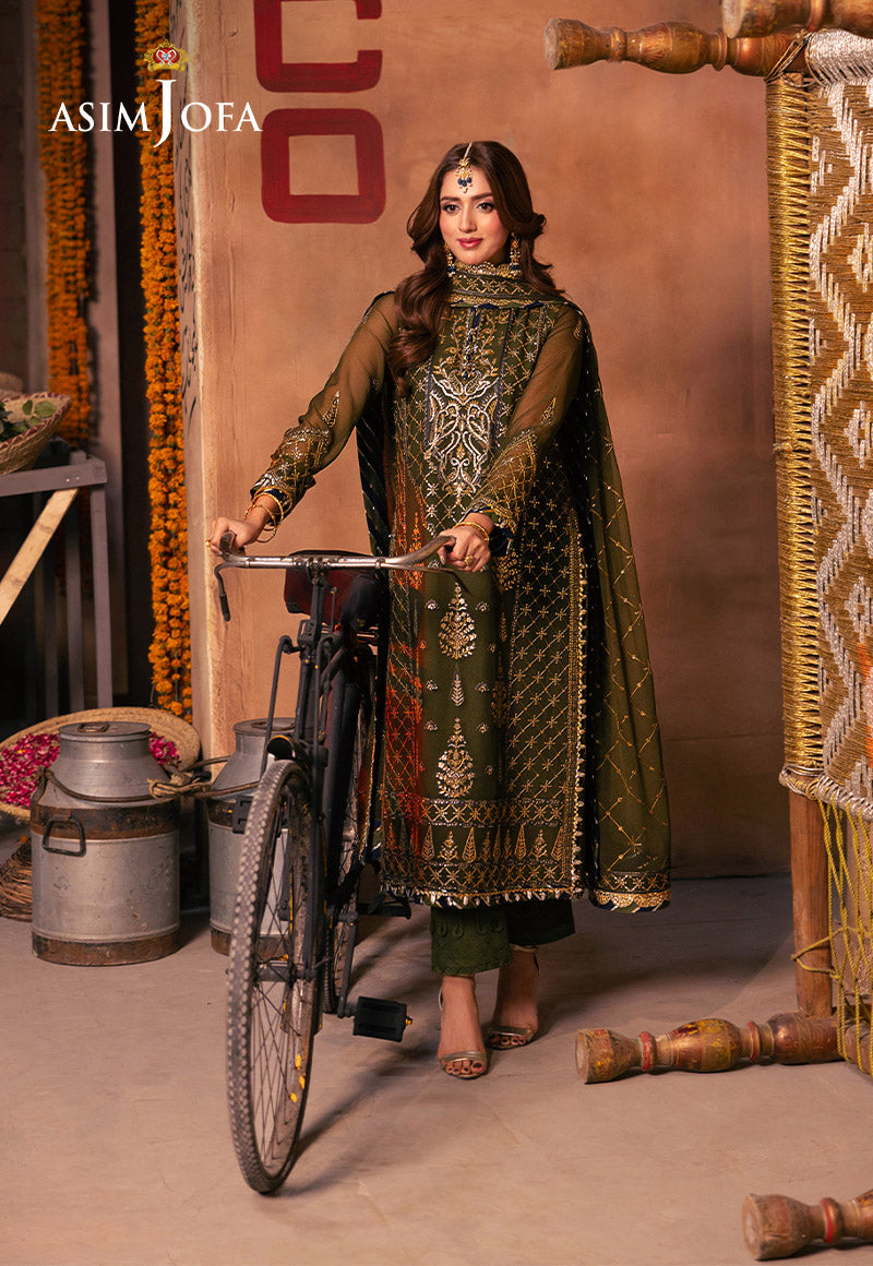 AJKK-16 EMBROIDERED CHIFFON 3 PCS