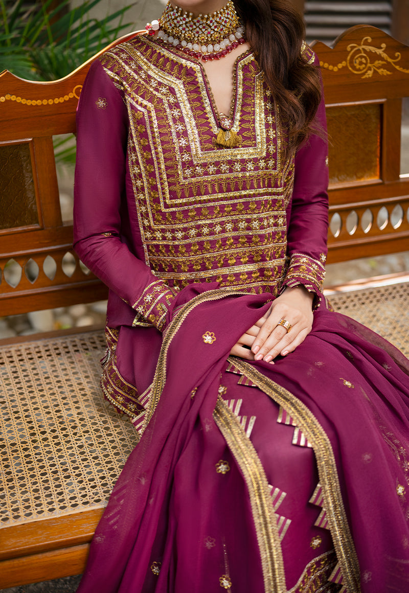 Ajkm-11 Embroidered Poly Cotton 3 Pcs