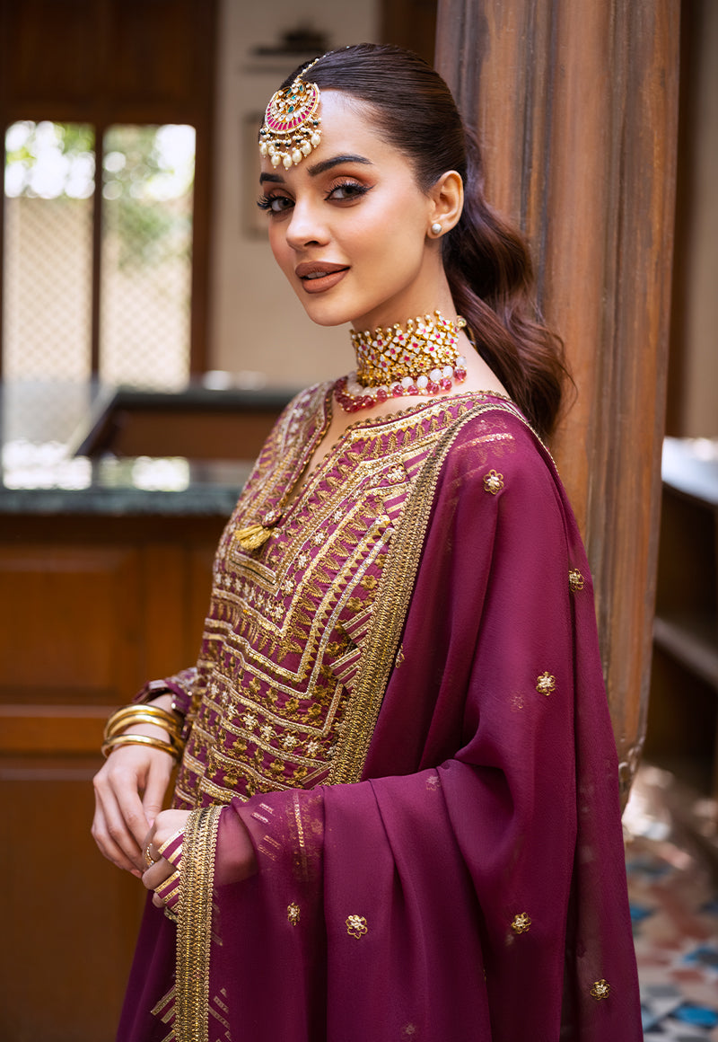 Ajkm-11 Embroidered Poly Cotton 3 Pcs