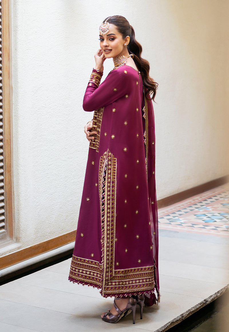 Ajkm-11 Embroidered Poly Cotton 3 Pcs