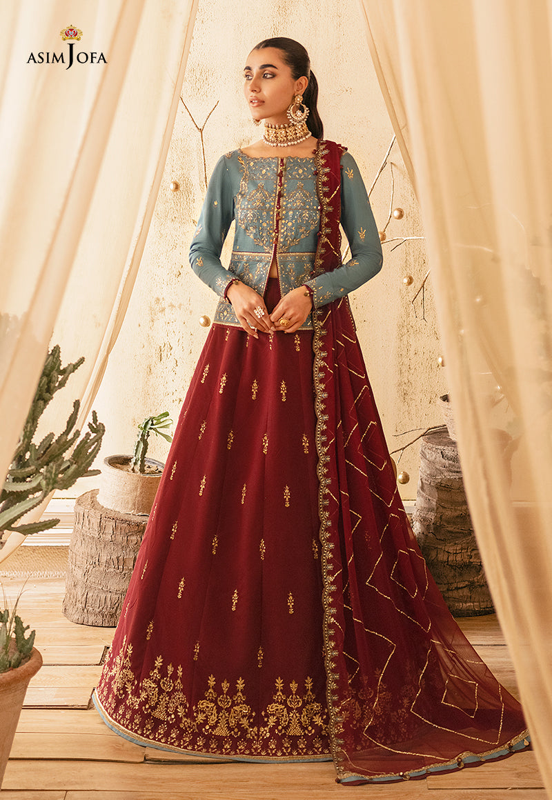 AJM-02 EMBROIDERED COTTON SILK 3 PCS