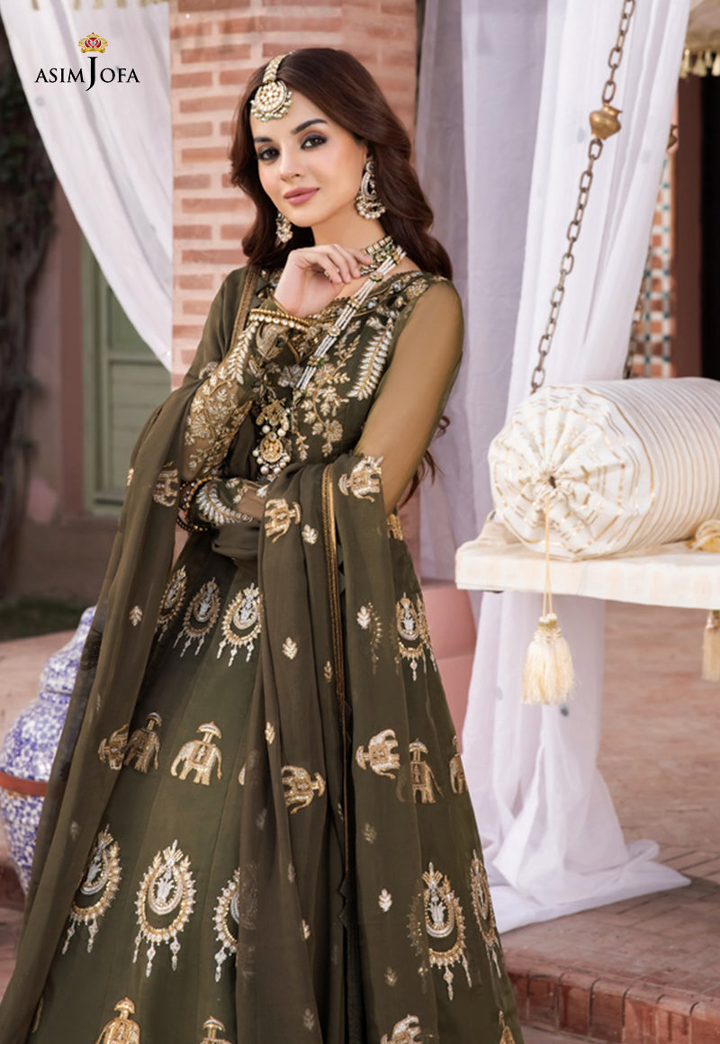 AJM-03 EMBROIDERED ORGANZA 3 PCS
