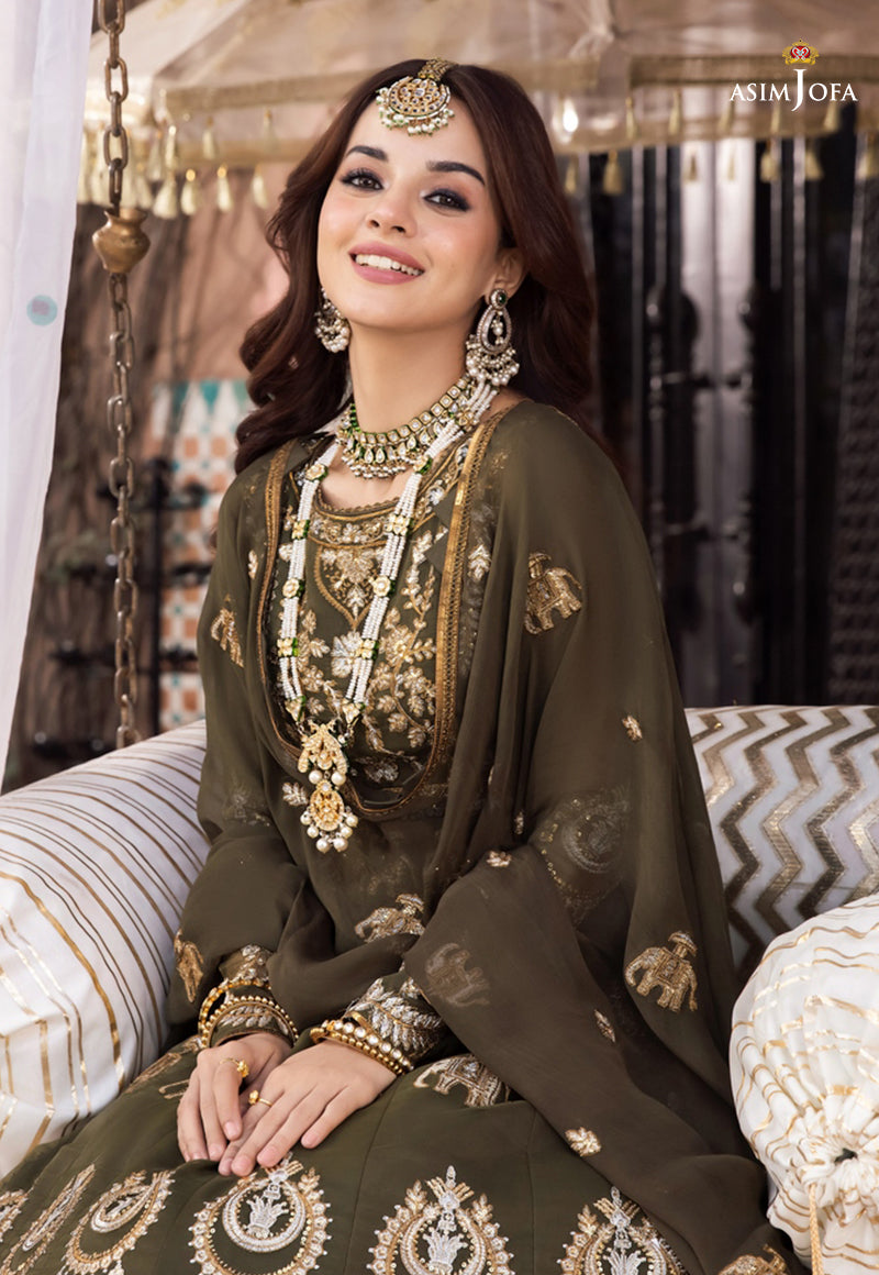 AJM-03 EMBROIDERED ORGANZA 3 PCS