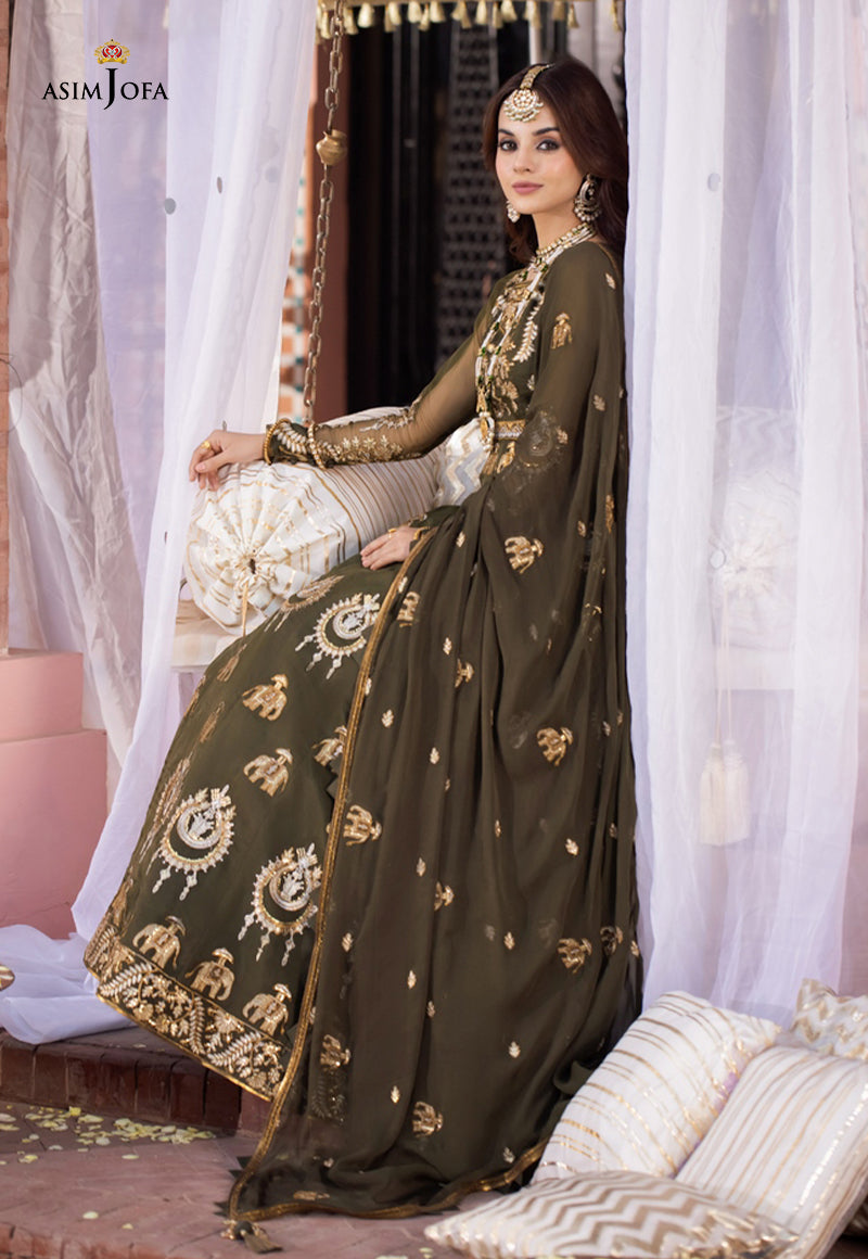 AJM-03 EMBROIDERED ORGANZA 3 PCS