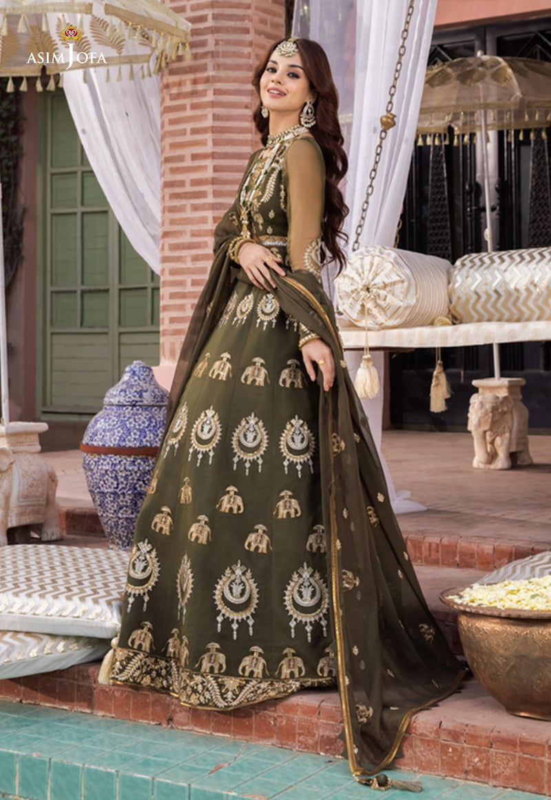 AJM-03 EMBROIDERED ORGANZA 3 PCS