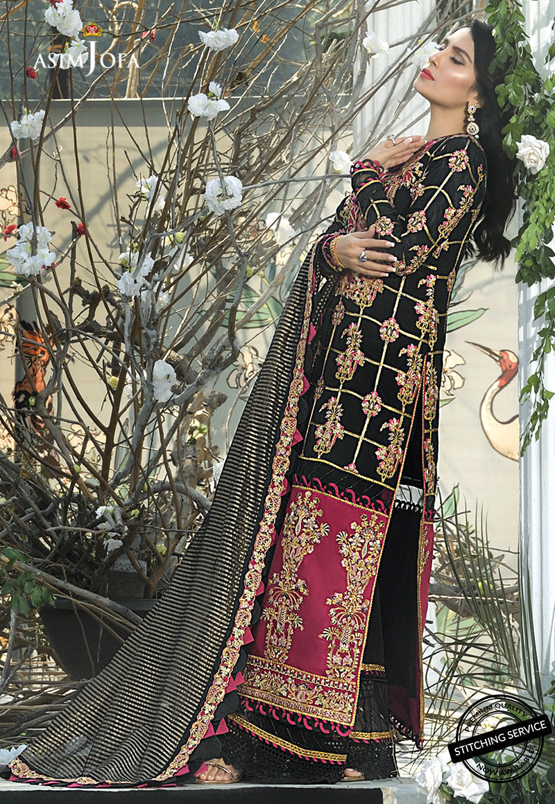 AJMCD-01 EMBROIDERED STITCHED 3 PCS