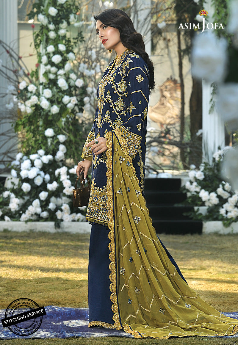 AJMC-03 EMBROIDERED SILK 3 PCS