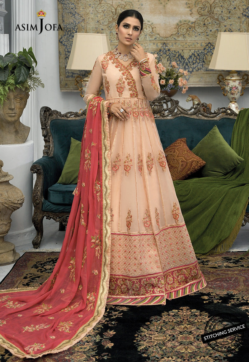 AJMC-05 EMBROIDERED ORGANZA 3 PCS