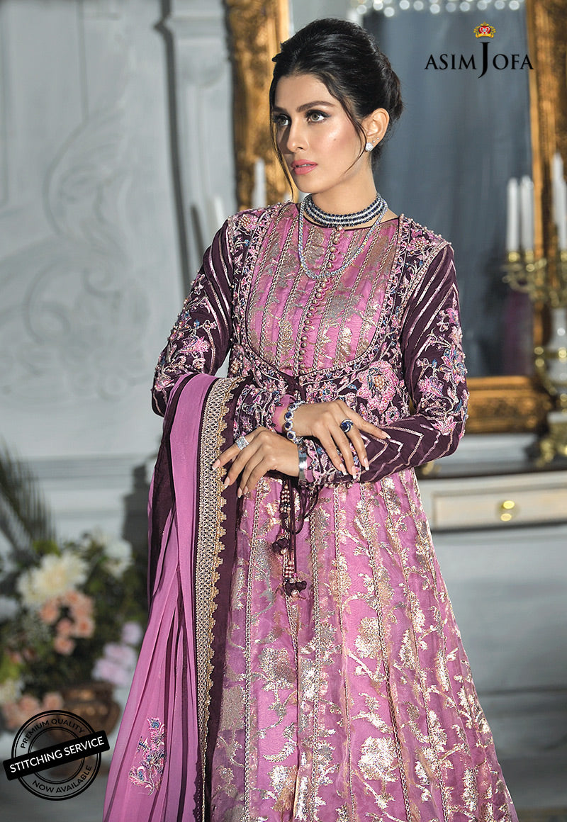 AJMC-07 EMBROIDERED JACQUARD ORGANZA 3 PCS