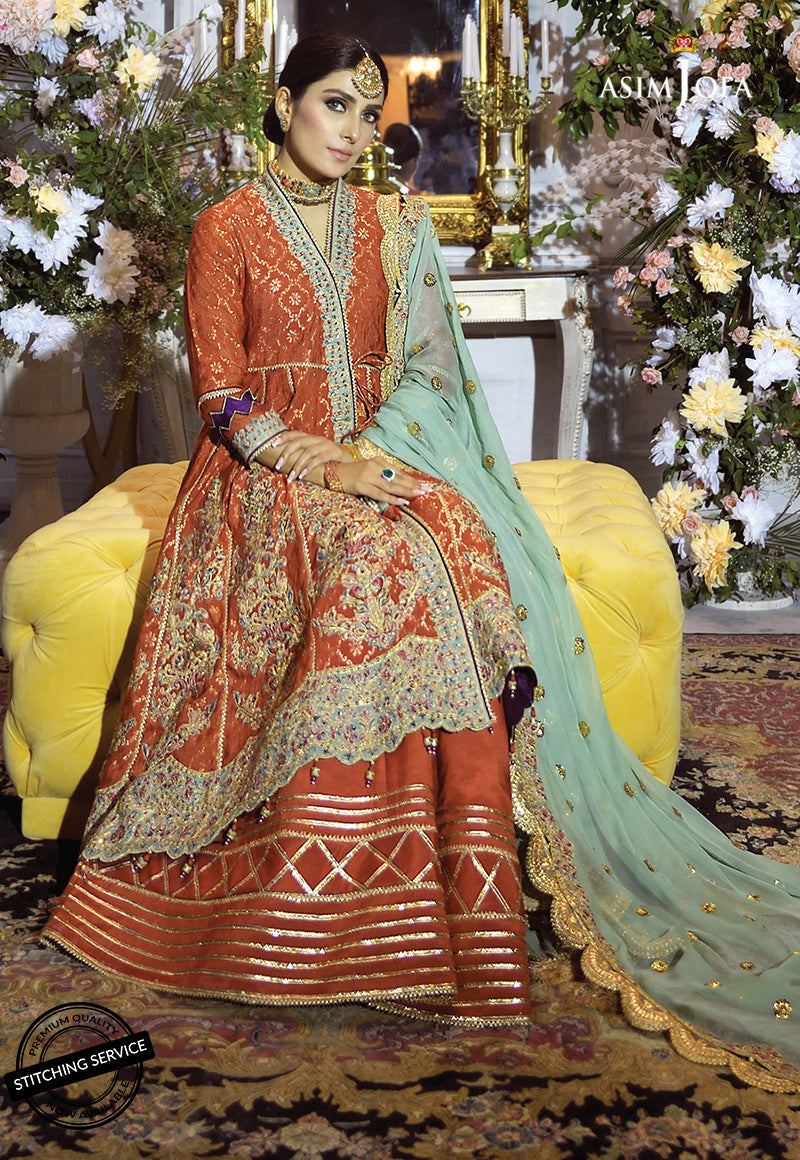 AJMC-09 EMBROIDERED JACQUARD COTTON NET 3 PCS