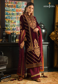 AJMRD-04 EMBROIDERED VELVET STITCHED 1 PC