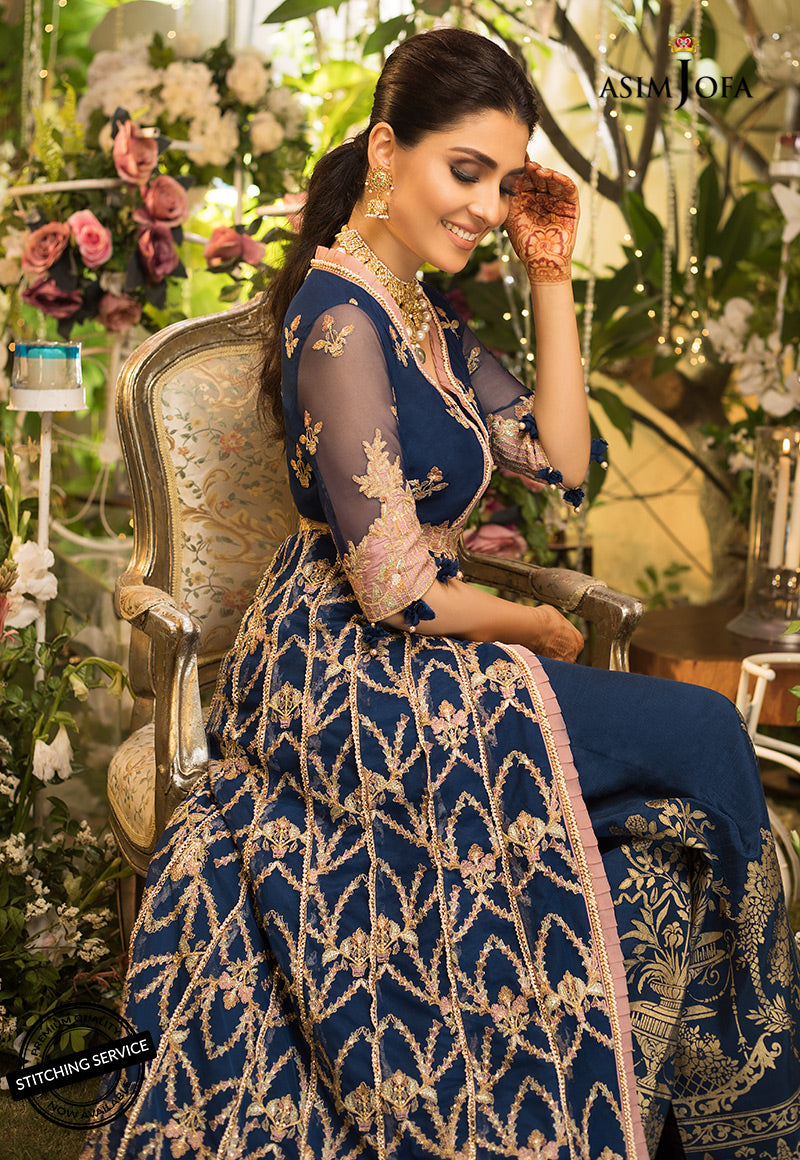AJND-08 EMBROIDERED STITCHED 3 PCS