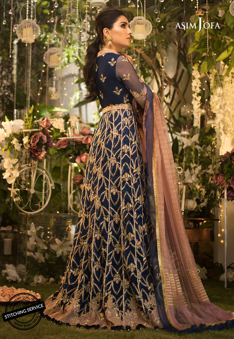 AJND-08 EMBROIDERED STITCHED 3 PCS