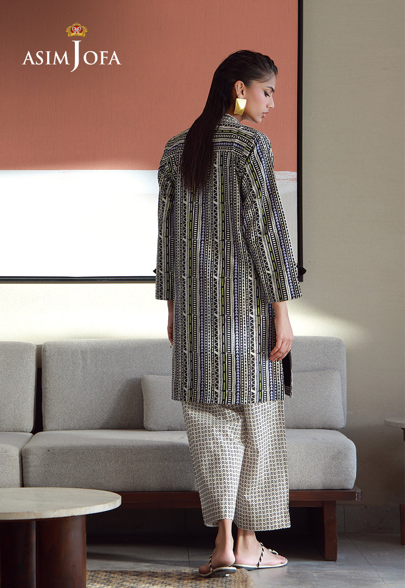 AJPB-142 PRINTED CHECK DOBBY STITCHED 2 PCS