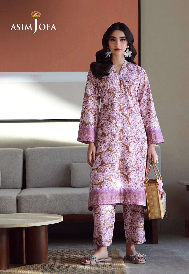 AJPB-151 PRINTED JACQUARD STITCHED 2 PCS