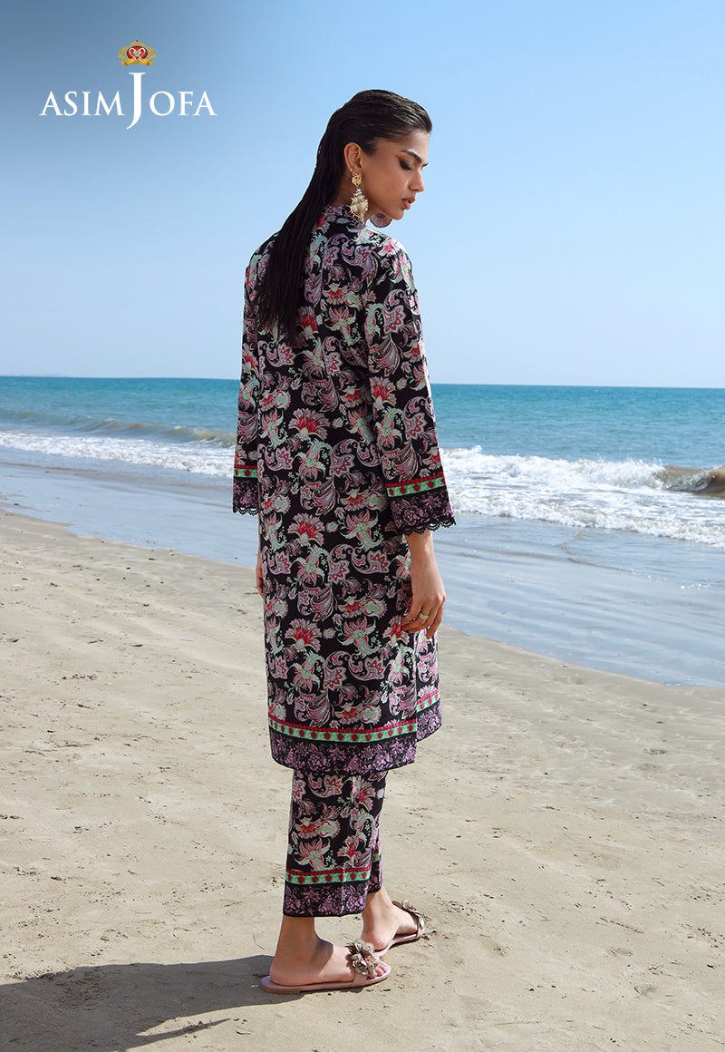 AJPB-152 PRINTED JACQUARD STITCHED 2 PCS